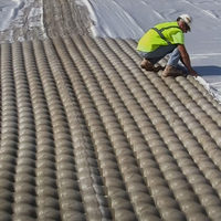 Matelas en béton de 15 cm, norme ASTM, tissu tissé en PET, coffrage en béton pour la protection des rives des rivières