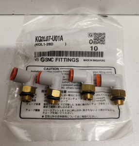 Lote de 4 Codos de 1/4" OD x 1/8" MNPT Nuevos en Bolsa, Kq2l07-u01a, Producto con Garantía - Product Image 1