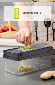 Wholesale 16 in 1 Multifunctional <b>Vegetable</b> Slicer Cutter Shredders With Basket Fruit Potato Onion Mincer Carrot Grater - Product Image 2