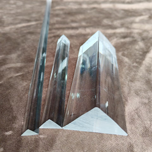 Bande triangulaire en acrylique transparent 3-50mm, tige triangulaire en verre organique, services de découpe et d'estampage, taille personnalisée, modèle OEM - Product Image 1