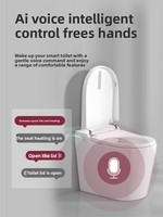 H082 Toilette à siège électrique avec couvercle automatique rabattable en acier inoxydable, sans restriction de pression d'eau, directement de l'usine transfrontalière