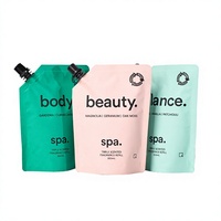 Emballage liquide recyclable en LDPE de qualité alimentaire, écologique, avec bec verseur, impression offset, taille personnalisée, pour soins de la peau, mascara, rouge à lèvres