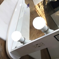 Moderner LED-Schminktisch fürs Schlafzimmer, Bluetooth-beleuchteter Spiegel, US-Lagerbestand