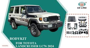Accessori per ricambi Auto Kit carrozzeria aggiornamento Kit conversione corpo Kit per Toyota Land Cruiser serie 70 LC76 Fj76 aggiornamento a 2024 2022 - Product Image 2