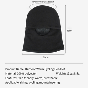 Masque de ski pour hommes <span class=keywords><strong>cagoule</strong></span> en maille coupe-vent thermique cache-cou pour cyclisme masque complet masque de <span class=keywords><strong>moto</strong></span> doublure de casque - Product Image 5
