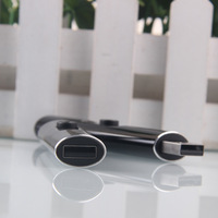 Briquet électronique USB rechargeable en métal à allumage par pression pour homme, promotionnel, sur mesure, vente en gros transfrontalière