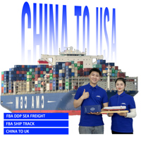 Agent d'expédition DDP pour acheteurs de marchandises générales sur plateforme e-commerce, Chine vers le Royaume-Uni, fret maritime porte-à-porte DDP DDU LCL FCL, dédouanement et taxes payées, Amazon
