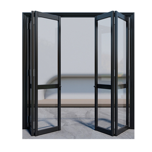 <span class=keywords><strong>Puerta</strong></span> Plegable de <span class=keywords><strong>Terraza</strong></span> Económica de Aluminio con Doble Vidrio Templado y Acabado en Madera - Product Image 3