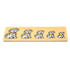 KIDPIK Nuovissimo Puzzle in Legno con Animali, Giocattolo Educativo Montessori Fai-da-Te, Puzzle con Forme di Cani <span class=keywords><strong>per</strong></span> Bambini 2-4 Anni - Product Image 1