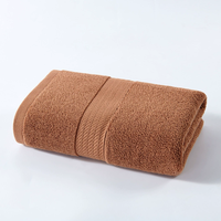 Serviette de bain en coton pur multicolore pour adultes, grande taille, tissée, pour hôtel, écologique, séchage rapide, absorbante, en tissu éponge, 50x100cm