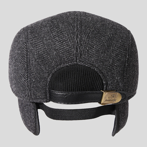 Casquette thermique de mode avec couvre-<span class=keywords><strong>oreille</strong></span> 100% laine béret hiver vieil <span class=keywords><strong>homme</strong></span> chapeau de lierre - Product Image 3