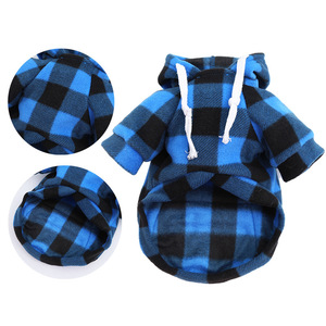 Wonderful Dog Hoodie Plaid Winter Warm Coat With Pocket <b>For</b> Small Medium Large Dogs <b>Cats</b> Pet <b>Clothes</b> - Product Image 2