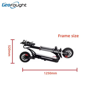 Pièces de trottinette électrique 11 pouces, charge maximale 200 kg, suspension hydraulique 150 mm, cadre en alliage d'aluminium de remplacement - Product Image 6
