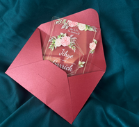 Cartes d'invitation en acrylique pour mariage, Bar Mitzvah, réception, fête de remise de diplôme, anniversaire, baby shower, etc.