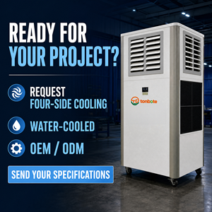 Climatiseur <span class=keywords><strong>mobile</strong></span> industriel à commande numérique avec boîtier métallique thermolaqué sur mesure, pour usine intelligente - Product Image 4