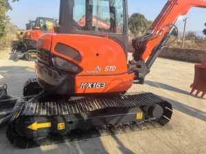 Excavatrices Kubota KX163 d'occasion de haute qualité, certifiées CE, excavatrices hydrauliques sur chenilles de 6 tonnes d'occasion avec accessoire de pouce - Product Image 4