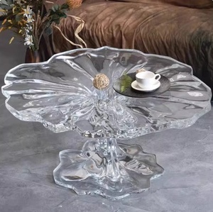 Mesa de centro de acrílico transparente, cristalina, de diseño, ligera, de lujo, de alta gama, sencilla, moderna, para sala de estar, oficina, mesa pequeña para apartamento - Product Image 1
