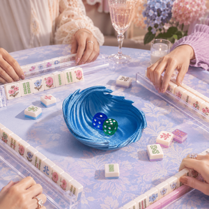 Vassoio per Dadi Mahjong a Forma di Onda Oceanica Stampato in 3D, Ciotola Porta Dadi Curva a Forma di Onda, Porta Dadi Multiuso per Giochi da Tavolo - Product Image 2
