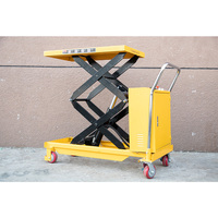 TEST - Plateforme élévatrice mobile hydraulique à ciseaux 500 kg, chariot élévateur électrique pour entrepôt