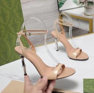 Sandales à talons ouvertes et laquées en bambou tendance 2025 pour femmes – Chaussures de créateur à la mode - Product Image 6