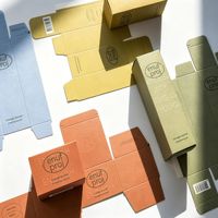 Boîte cadeau cosmétique personnalisée avec laminage mat pour crème visage et contour des yeux, boîte pliante carrée en carton blanc, logo et dimensions personnalisés