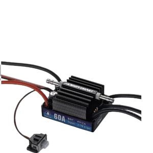 NOUVEAU Contrôleur de vitesse étanche <span class=keywords><strong>Hobbywing</strong></span> <span class=keywords><strong>60A</strong></span> SaeKing V3 2-3S Lipo 6V/2A BEC Brushless ESC pour bateau de course RC - Product Image 1