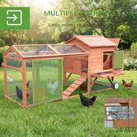 Produit pour animaux de compagnie Grand clapier extérieur pour poules en bois bon marché