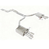 Sistema de Escape Inteligente con Válvulas de Acero Inoxidable, Acabado Pulido Espejo, 1.5mm de Grosor, Estilo de Lujo para Audi A6 C7/C8 3.0T-3 Años