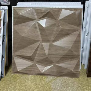 Revestimiento <span class=keywords><strong>Cuadros</strong></span> En 3D Productos de pared Tapizon Paneles de pared 3D de grano de madera oscuro o claro - Product Image 4