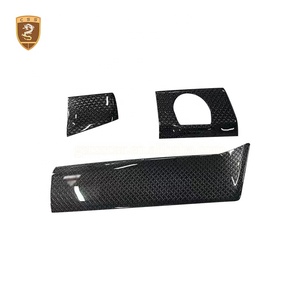 Pour Rolls Royce Cullinan, intérieur de voiture, fibre de carbone sèche, style <span class=keywords><strong>BB</strong></span>, seuils de porte, console centrale, tableau de bord, accessoires de voiture - Product Image 6