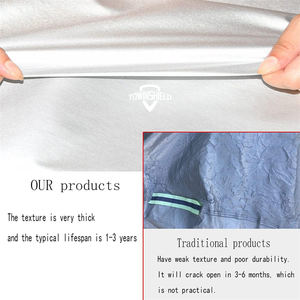 Bandes réfléchissantes résistant au feu Protection contre les excréments d'oiseaux Doublure brossée Housse de protection épaisse et robuste pour capot de <span class=keywords><strong>voiture</strong></span> avant - Product Image 4