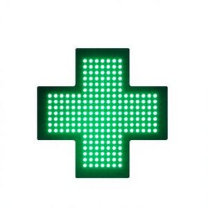 Hildy 12*12'' Enseigne néon LED extérieure haute luminosité en ABS, à barre transversale, alimentée par adaptateur, commande manuelle, 110V, durée de vie 10 000 heures - Product Image 2