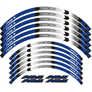 Set di Adesivi Riflettenti per Cerchioni e Mozzi Ruota Moto per Suzuki RMZ450 RMZ250 RMZ 450 250 <span class=keywords><strong>RM</strong></span> Z450 Z250 <span class=keywords><strong>Z</strong></span> - Product Image 6
