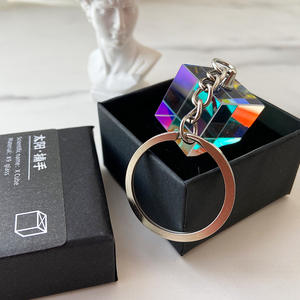 Sun Catcher Digital Photo Crystal Keychain com cor prisma cubo pingente-Eco-friendly Moderno Simplicidade Graduação Presente - Product Image 6