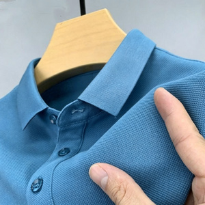 เสื้อโปโลผู้ชายคุณภาพสูงแบบลำลองสำหรับธุรกิจ ทำจากโพลีเอสเตอร์ เหมาะสำหรับกอล์ฟ - Product Image 3
