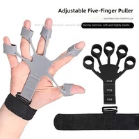 Ensemble de 5 poignées de maintien en silicone pour les doigts, le poignet et le pouce, entraîneur d'avant-bras