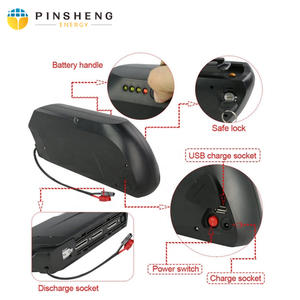 PINSHENG-batería de litio para bicicleta eléctrica, 48V, 10ah, 12ah, 15ah, 17ah, Hailong - Product Image 6