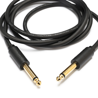 Câble audio pour guitare plaqué or 3,5 mm, haute flexibilité, 1,5 m/longueur personnalisée pour projecteur HDTV, haut-parleur, microphone, lecteur DVD