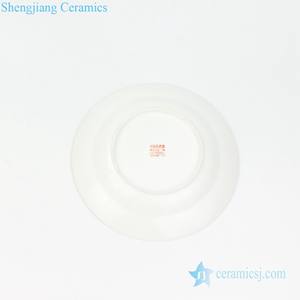 Assiette en porcelaine Famille Rose de style dynastie Qing, reproduction RZPV04-A/B/C - Product Image 5