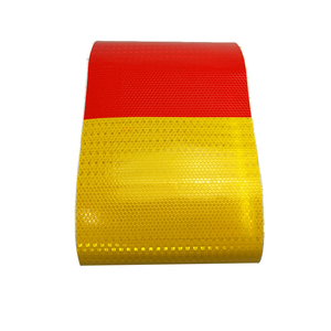 عالية الوضوح الأحمر والأصفر ورقة الشريط العاكسة للشاحنات والمقطورات للماء بك الشارات السلامة وشرائط التحذير - Product Image 6