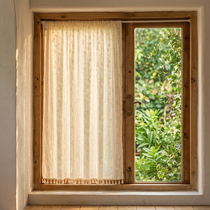 Rideau demi-porte de haute qualité style japonais Daisy, séparateur de cuisine et chambre, en <span class=keywords><strong>tissu</strong></span> sans perçage pour la décoration de la maison et des hôtels - Product Image 6