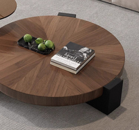 Table basse à la mode une pièce ensemble de Table basse moderne de luxe Table à thé ronde design pour salon meubles de maison