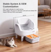 Poubelle intelligente 9L à commande par application, ultra-silencieuse 43 dB, capteurs de sécurité anti-pincement, espace interne 30L, nettoyage facile, pour chat