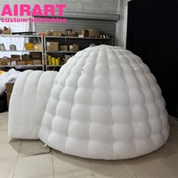 Tente de glace gonflable en tissu Oxford 420D pour décorations extérieures |   Dôme gonflable |   Dôme gonflable blanc