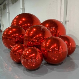 Bola de espejo inflable de 1M, 1,5 M, 2M de diámetro, globo reflectante decorativo para escenario, decoración de <span class=keywords><strong>conciertos</strong></span> - Product Image 1