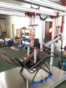 آلات اختبار المقاعد المكتبية ANSI/BIFMA X5.1 X5.4 X6.1 ، معدات اختبار قوة مسند الظهر الثابتة والمتانة - Product Image 3