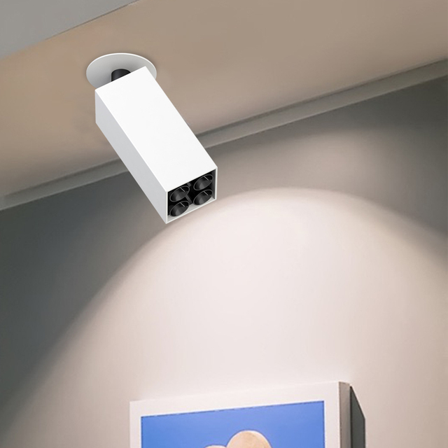 Triac Dimmable Spot Light Indoor Adjustable Recessed Ceiling Mounted  Spotlight COB Downlight 9W 12W CRI 90+