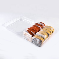 Boîtes d'emballage pour pain en plastique PET, transparentes, jetables, pour pâtisseries, gâteaux, biscuits, contenants à clapet – Offre Spéciale