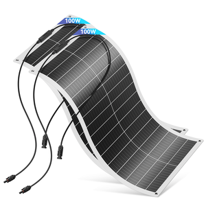 100W ad alta efficienza cella ultrasottile pannello solare flessibile con materiale Anti-crack Ultra pieghevole per campeggio RV Yacht barca a vela - Product Image 1