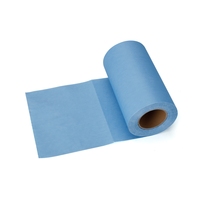 20*25cm 200 pièces par rouleau bleu non pelucheux essuyage rouleau lingettes rouleau pour nettoyer les Surfaces